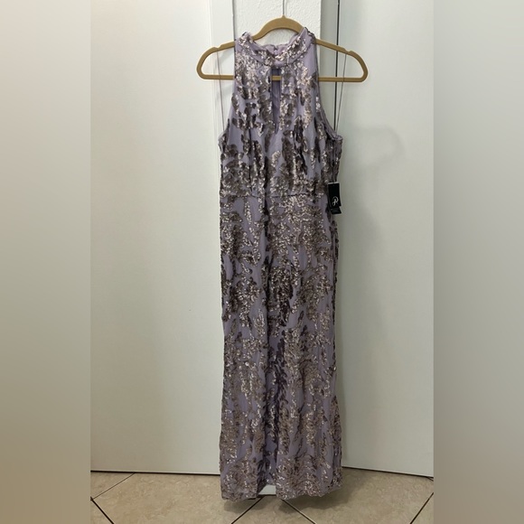 Adrianna Papell lavender sequin formal dress - Picture 4 of 6